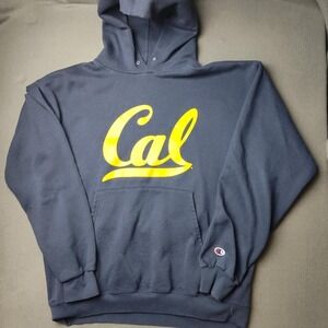 Champion California Golden Bears Hoodie Pullover Mens Large Navy NCAA Football